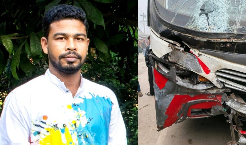 কুড়িগ্রামে বাস-মোটরসাইকেল সংঘর্ষে যুবক নিহত